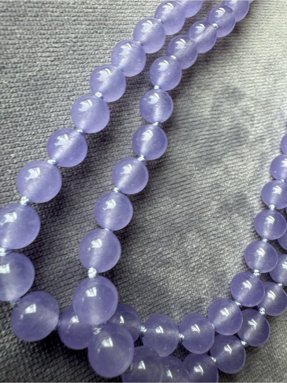 NWOT Tuckernuck Lavender Jade Necklace - Picture 3 of 9